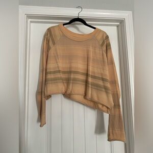 Crop lightweight shirt / yellow